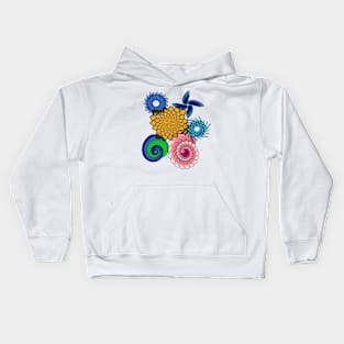 Bright Cute Attractive Spiral Pattern Kids Hoodie